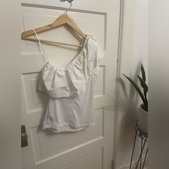 Who What Wear puff shoulder ribbed blouse size small NWT - Picture 7 of 7